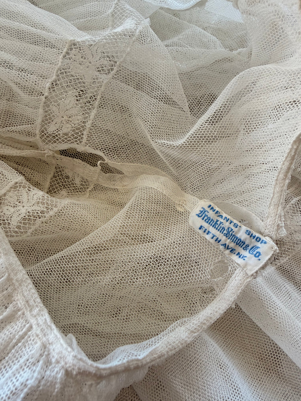 1920s lace net dress