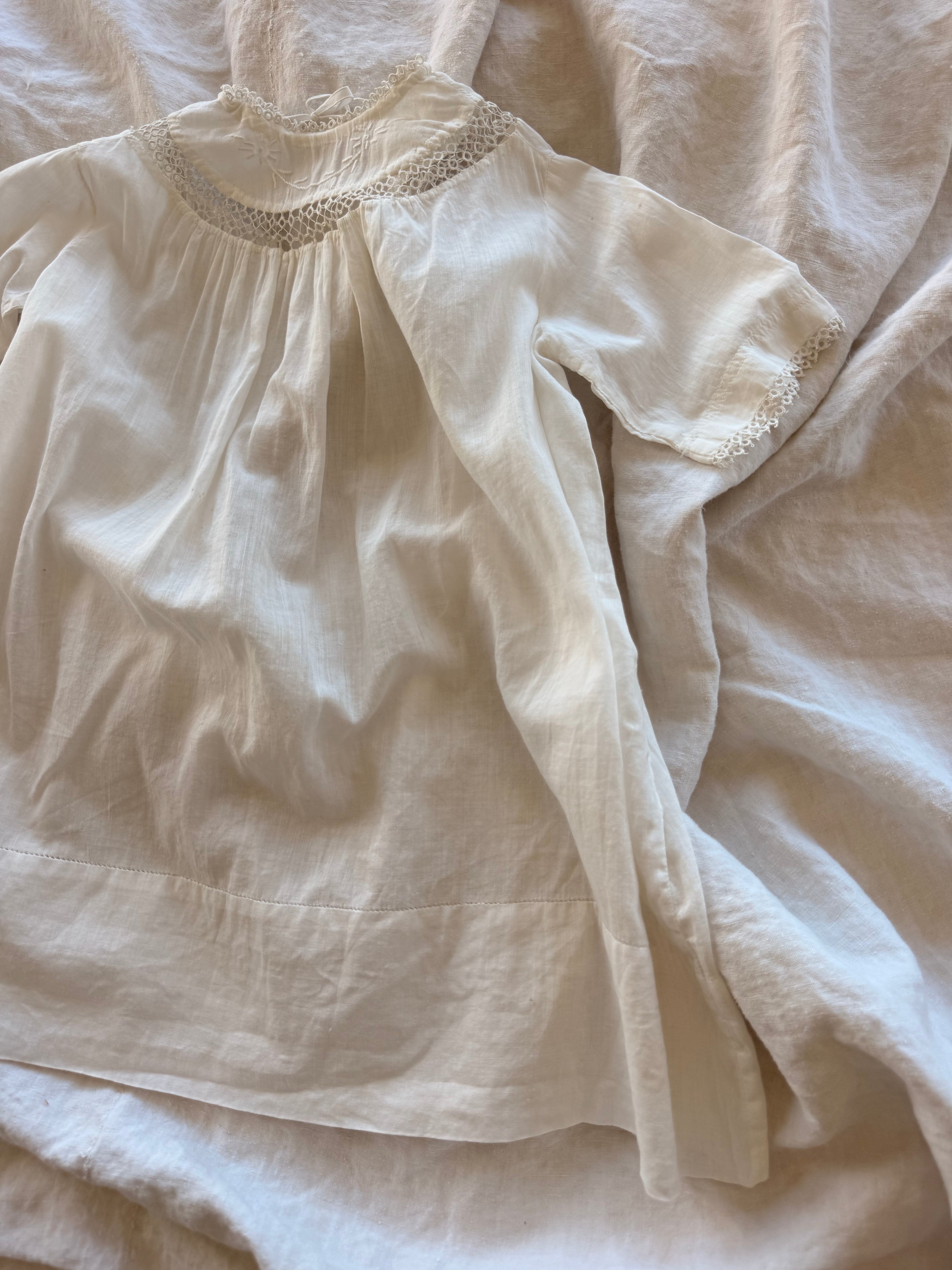 1900s tatted lace dress