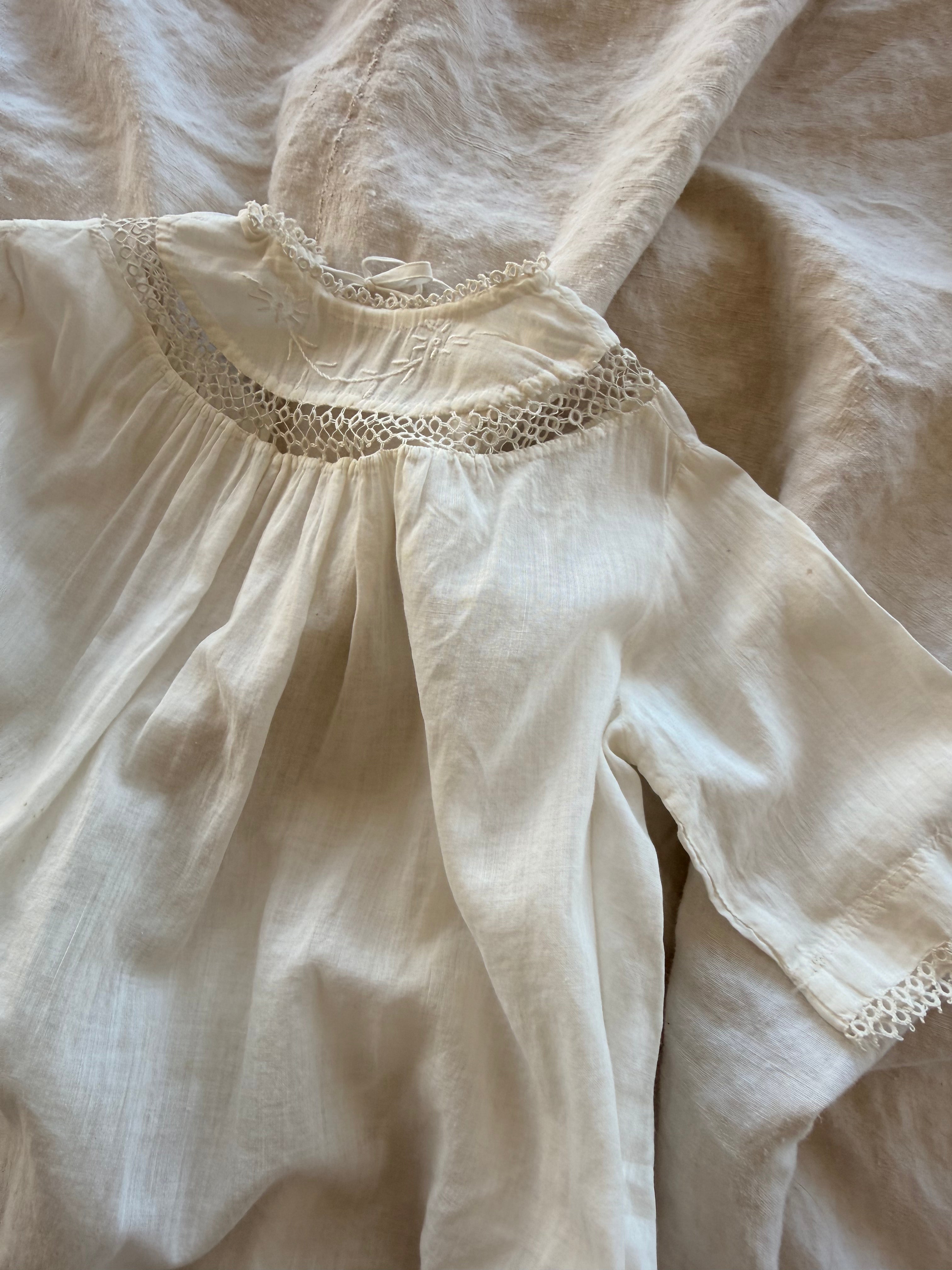 1900s tatted lace dress