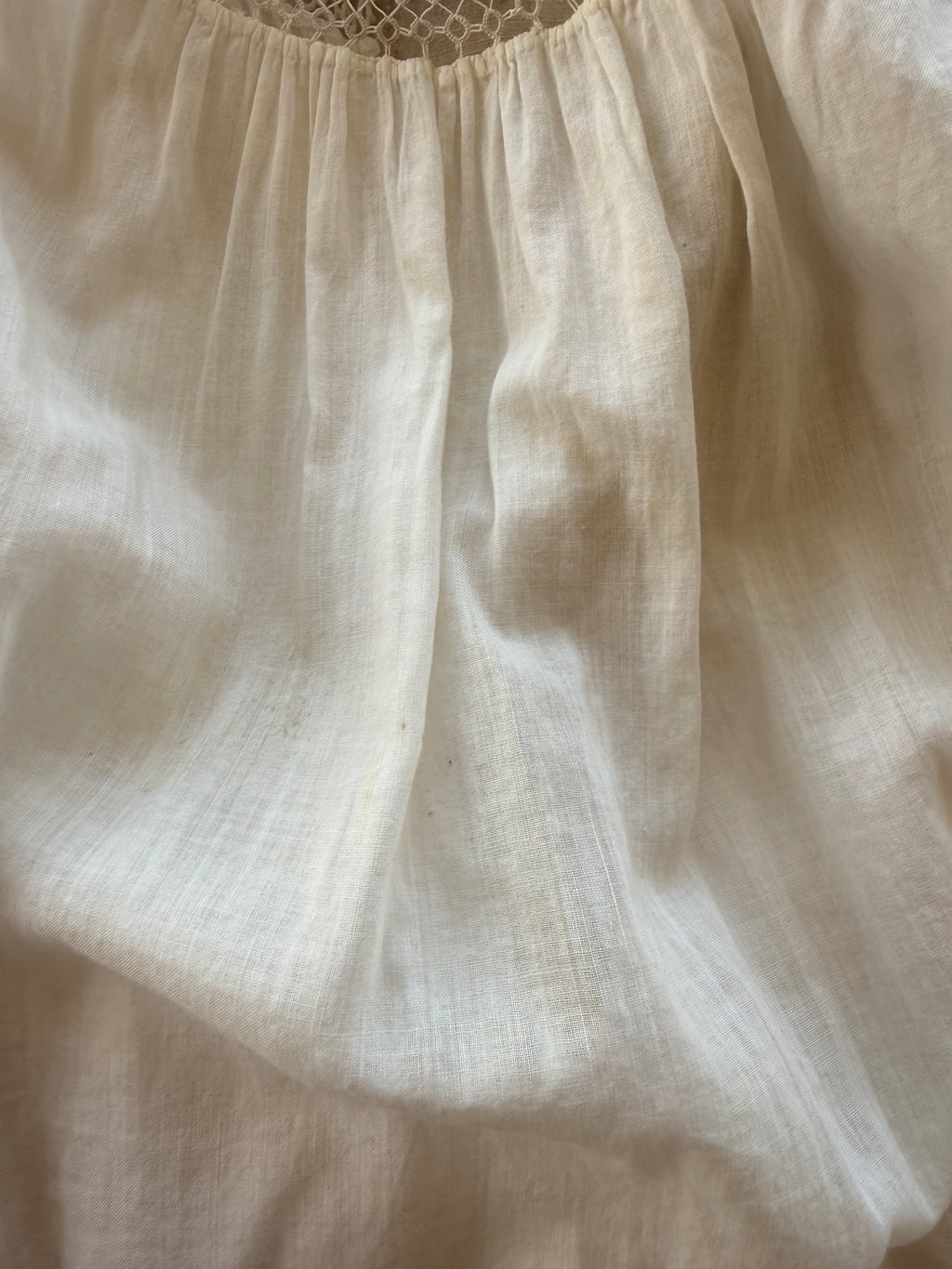 1900s tatted lace dress