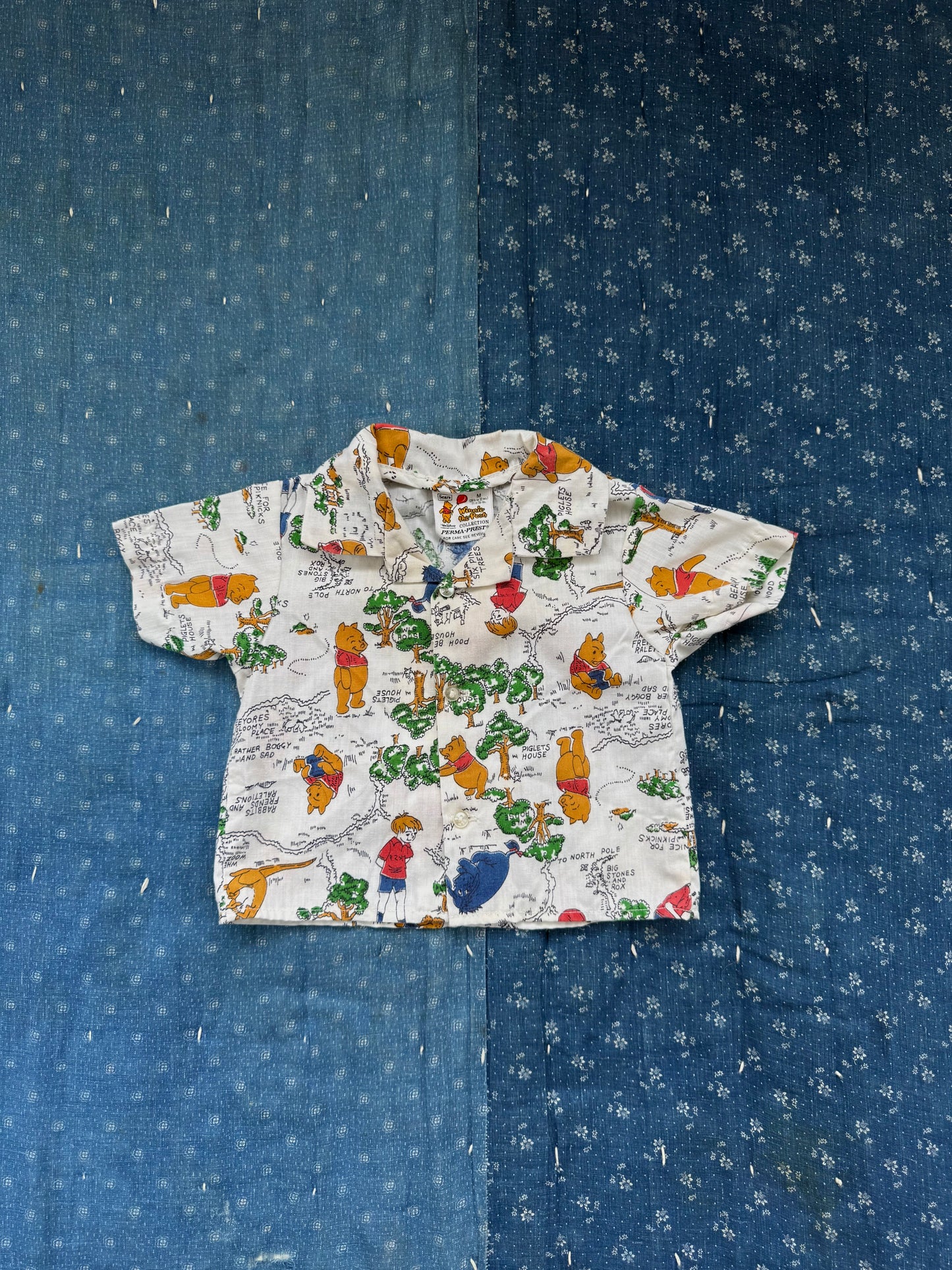 1970s winnie the pooh button down