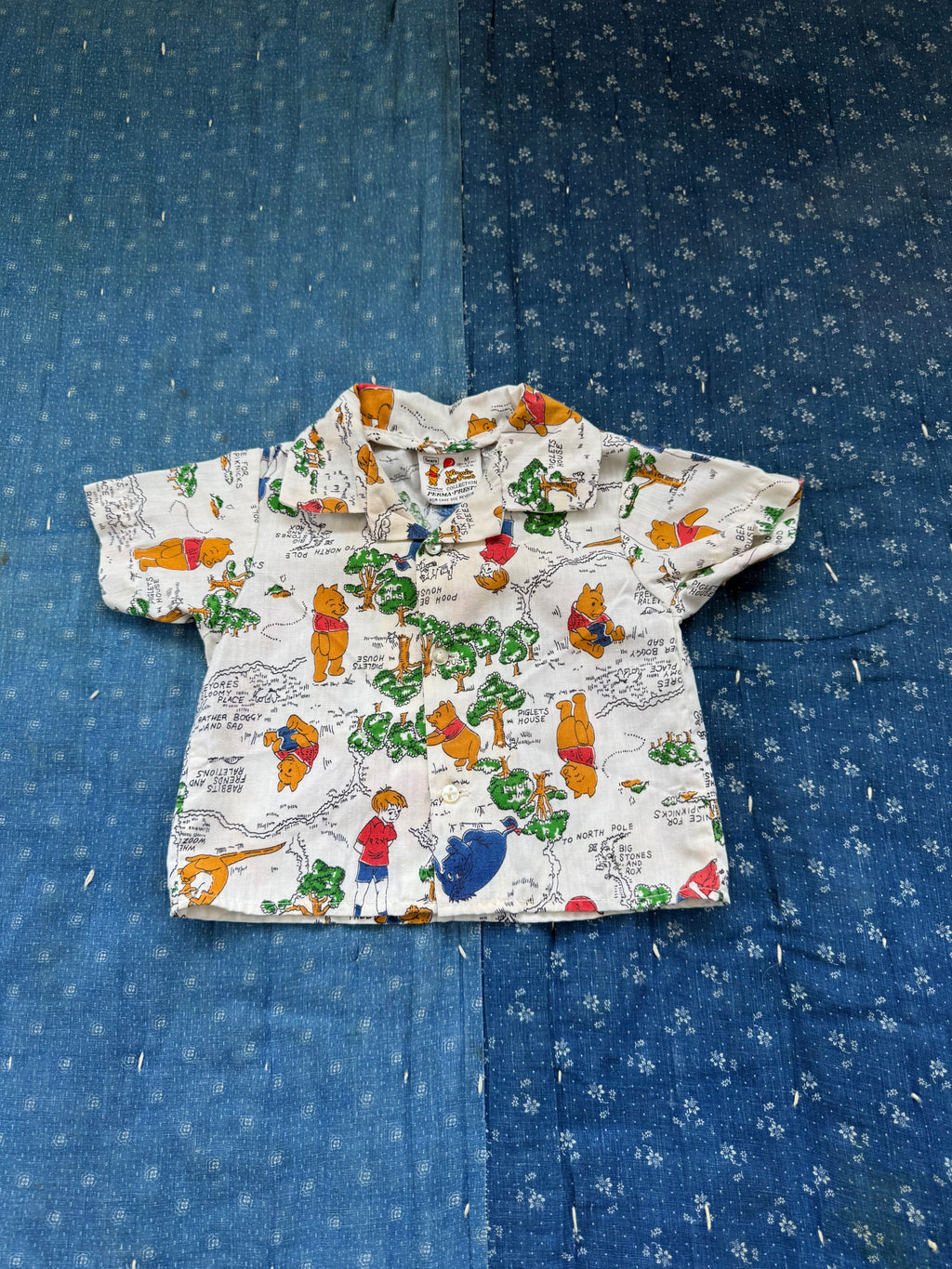 1970s winnie the pooh button down