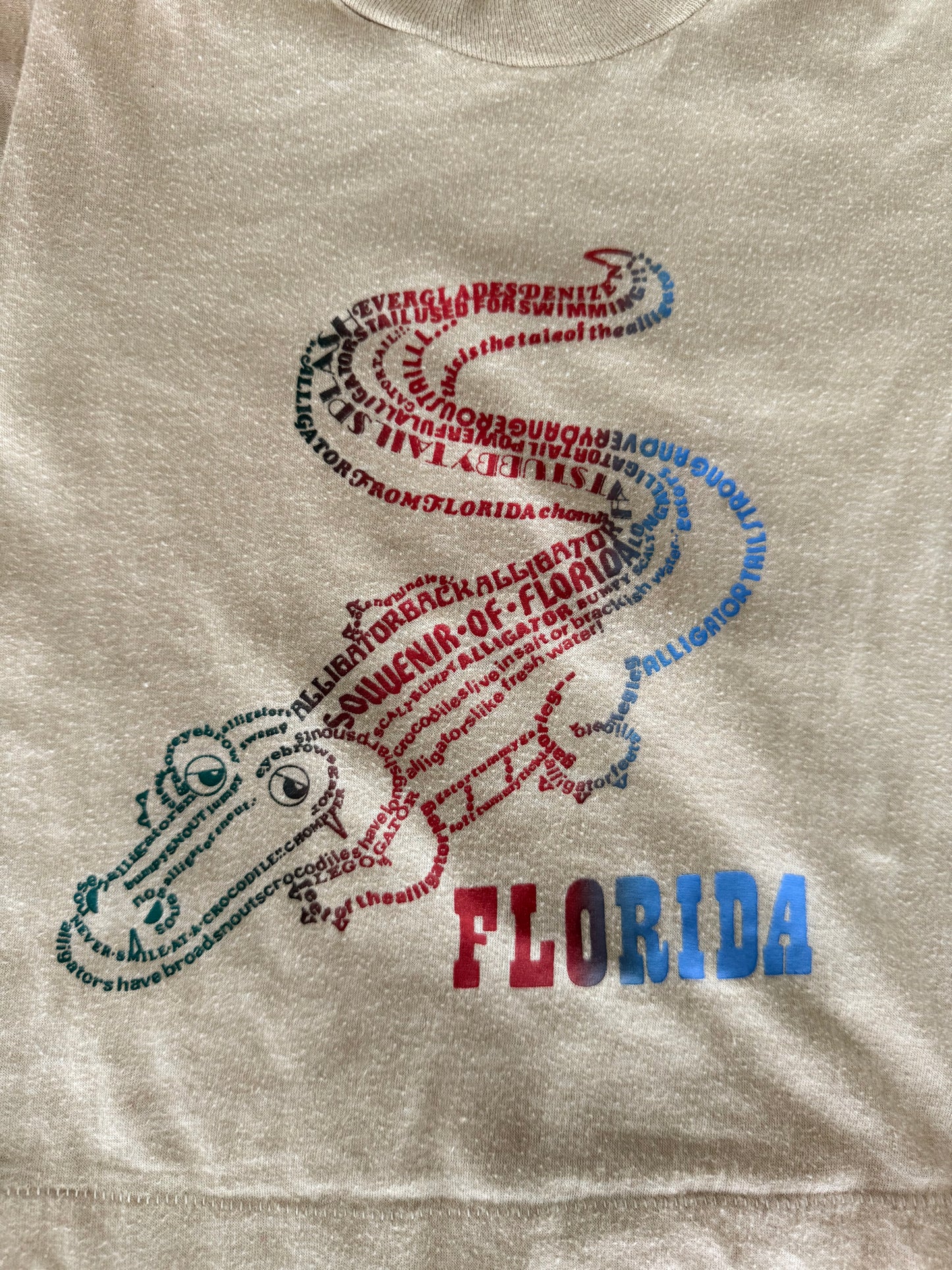 1970s florida alligator souvenir tee