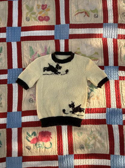 1940s scotty dog sweater