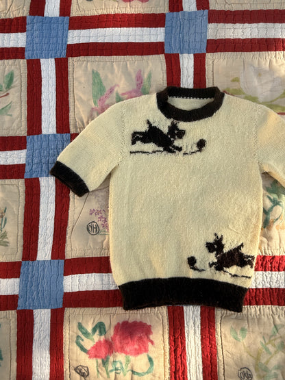 1940s scotty dog sweater