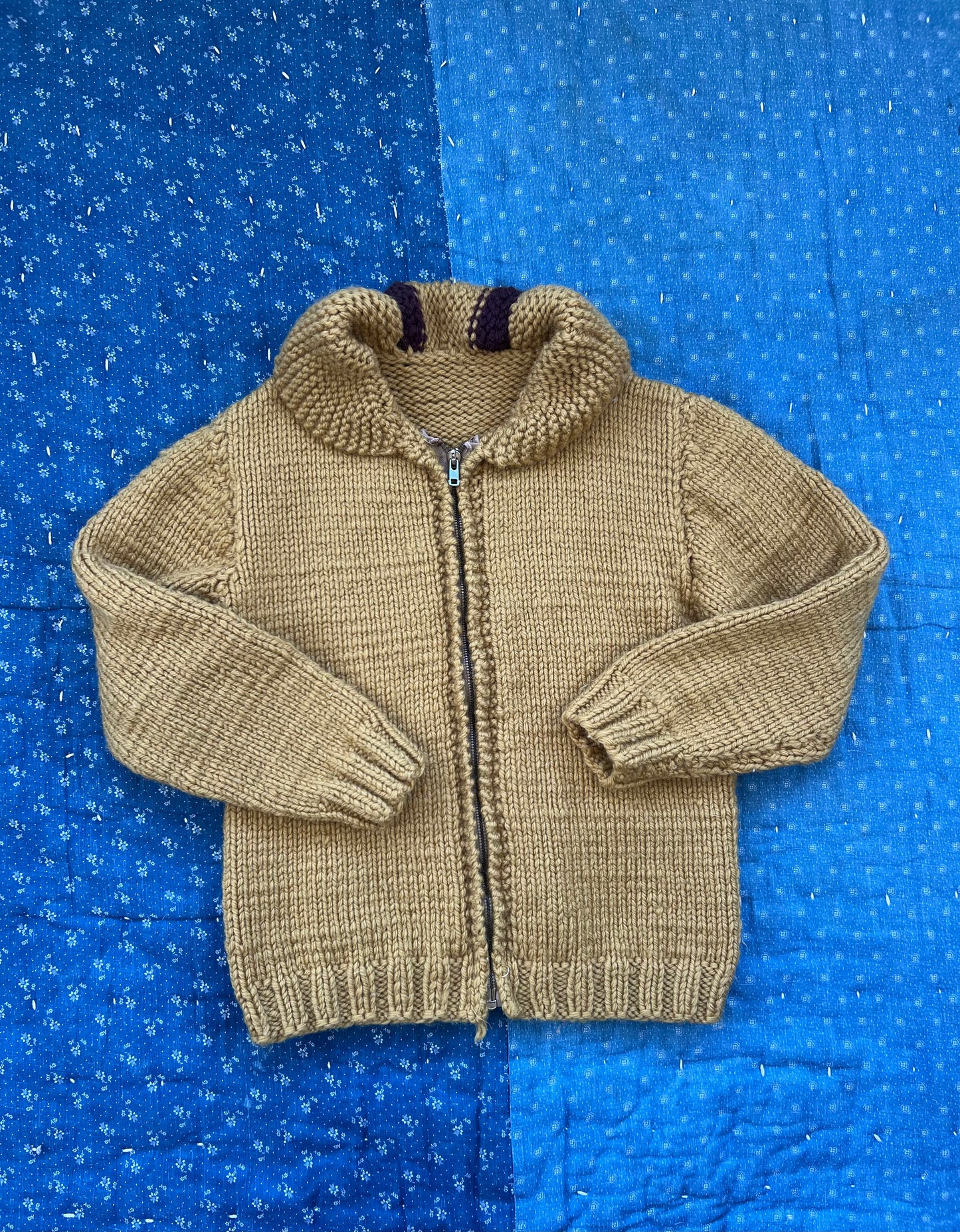 1950s horse cowichan sweater