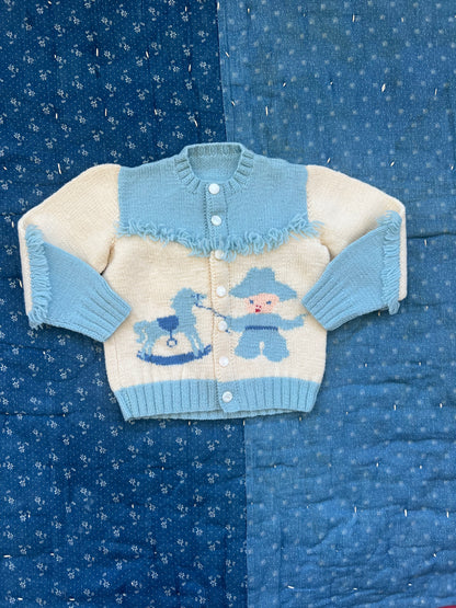 1950s baby cowboy cardigan