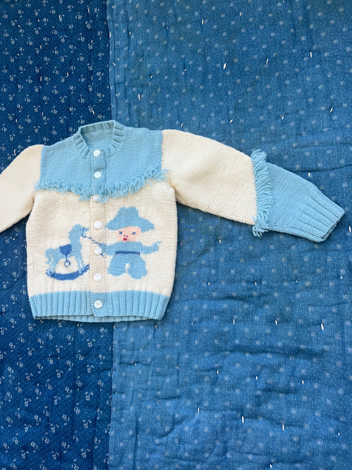 1950s baby cowboy cardigan