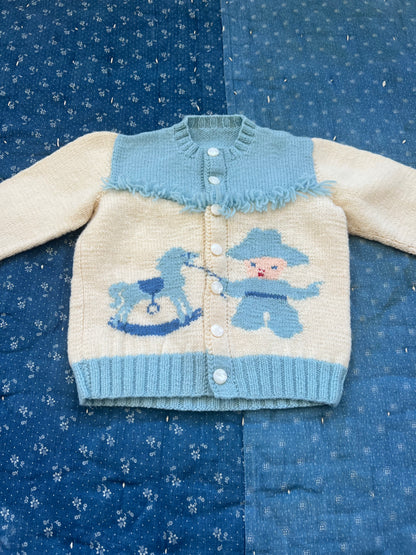 1950s baby cowboy cardigan