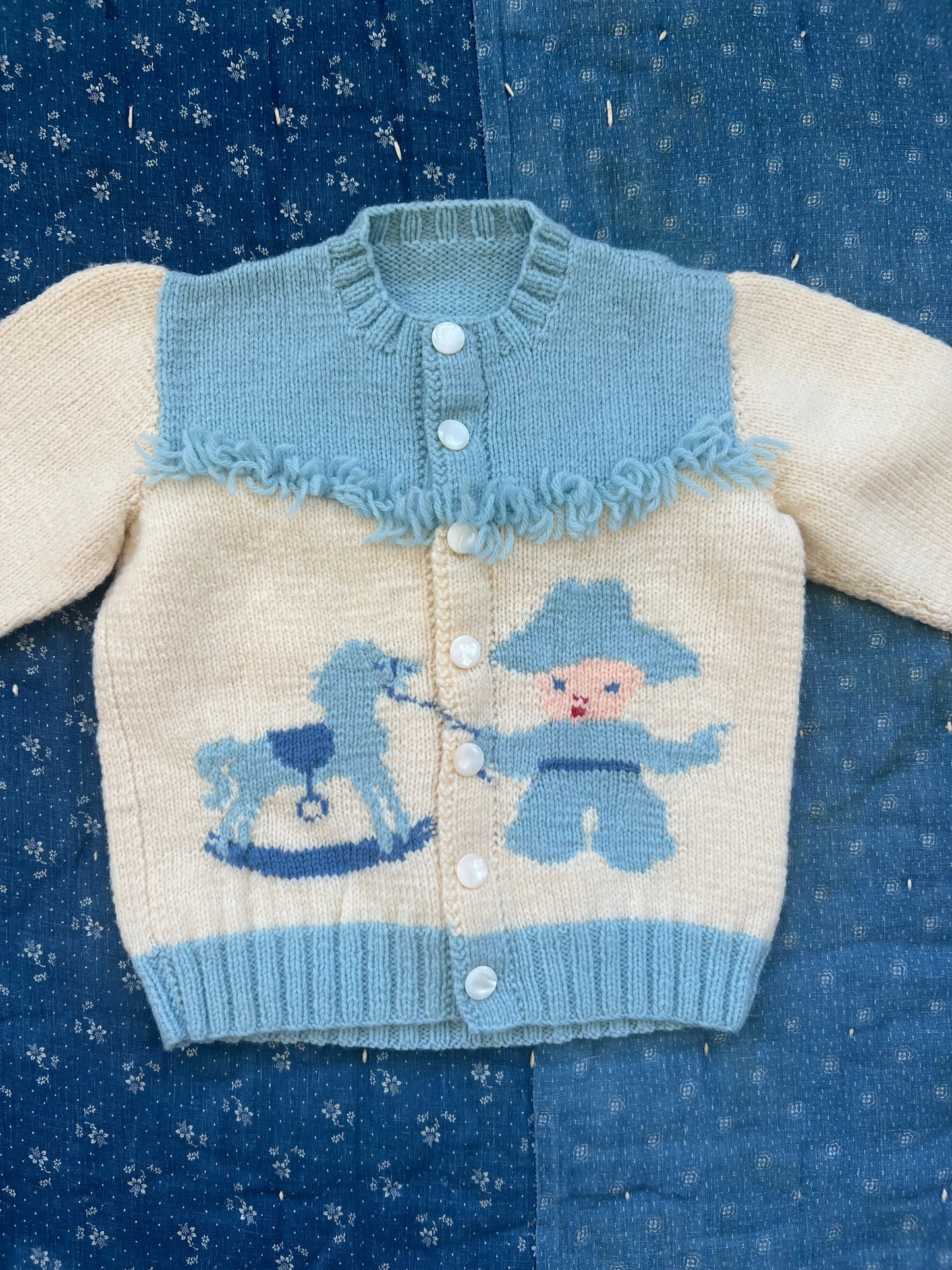 1950s baby cowboy cardigan