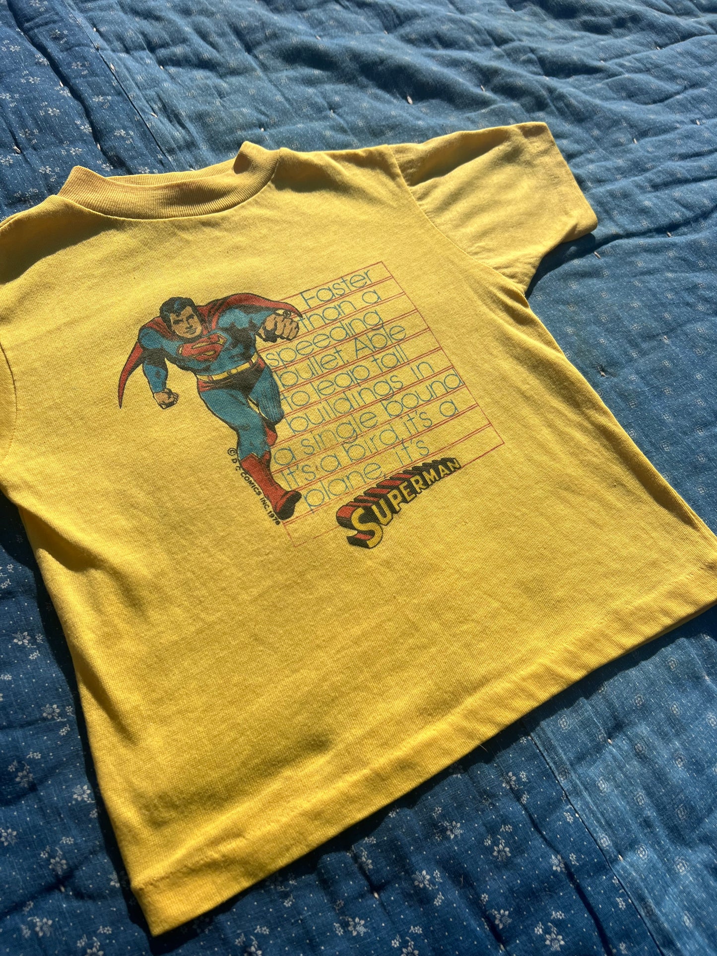 1970s superman tagline tee