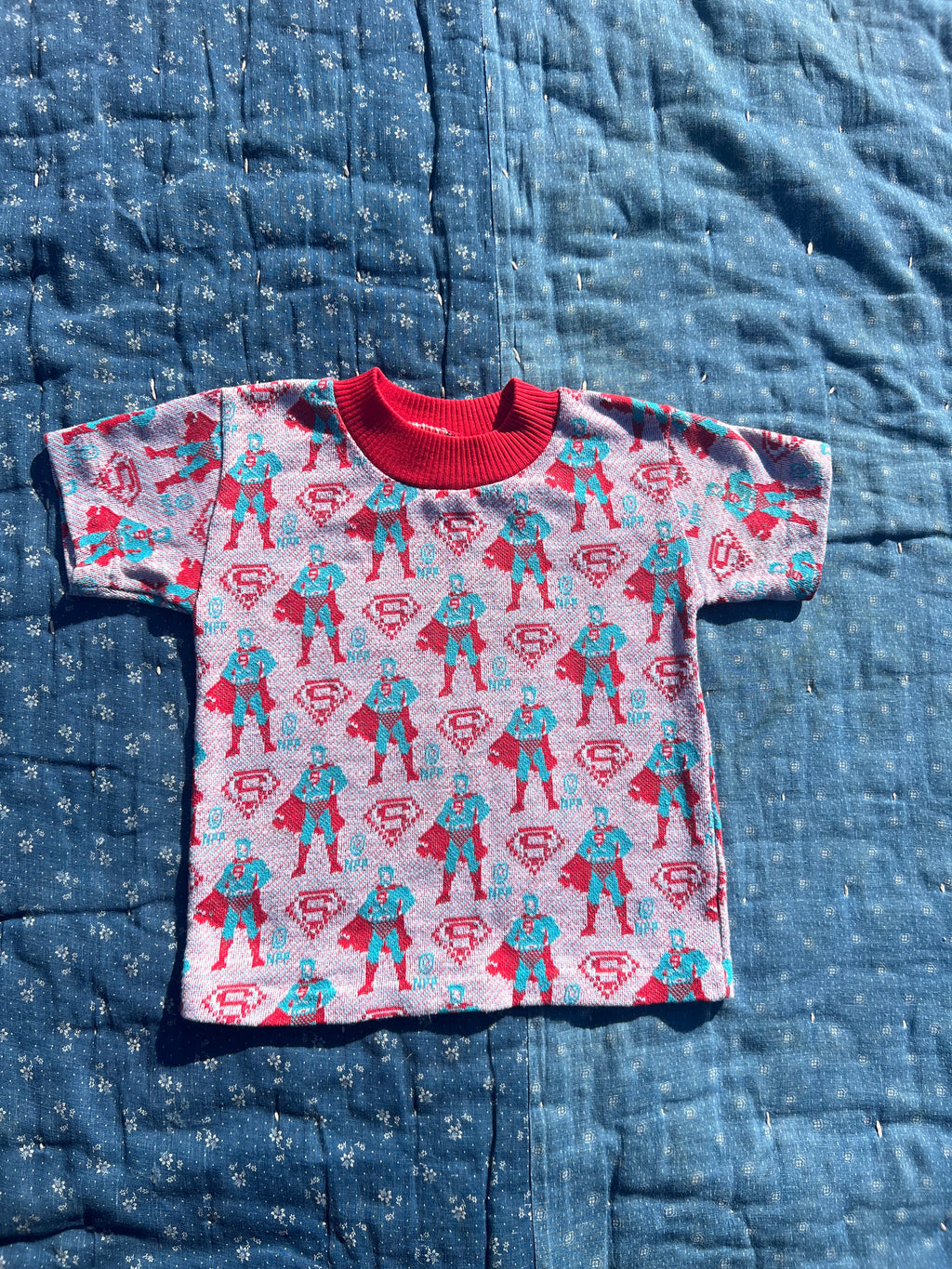 1970s knit superman tee