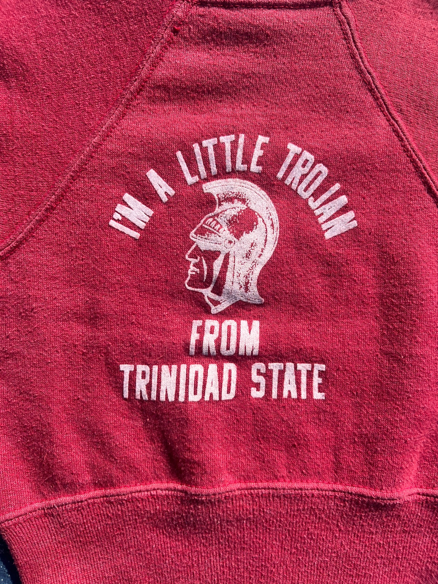 1950s little trojan short sleeve sweatshirt