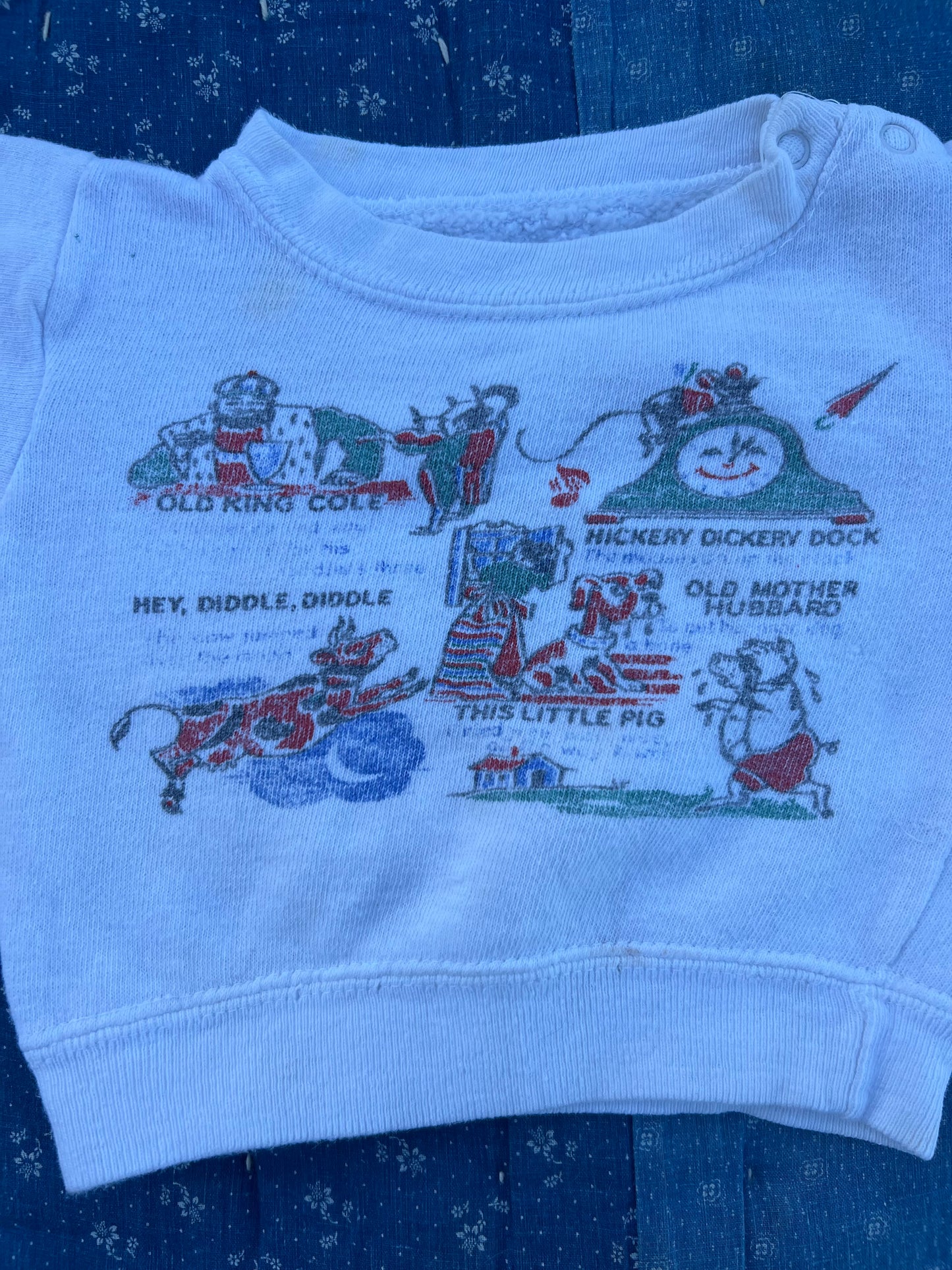 1950s nursery rhyme sweatshirt