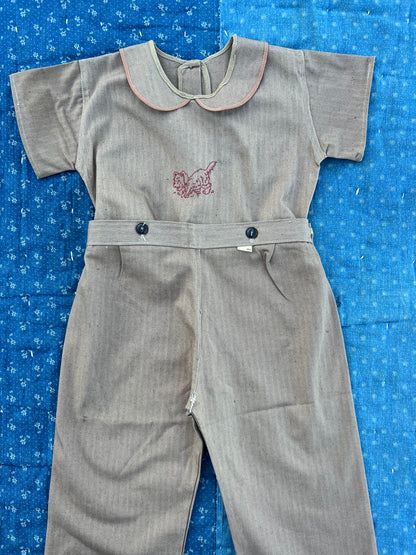 1920s puppy playsuit