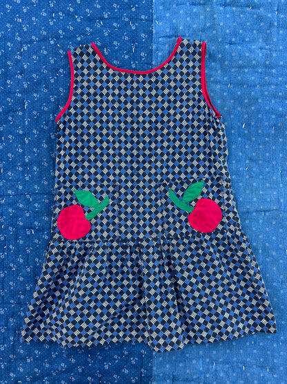 1940s fruity appliqué dress