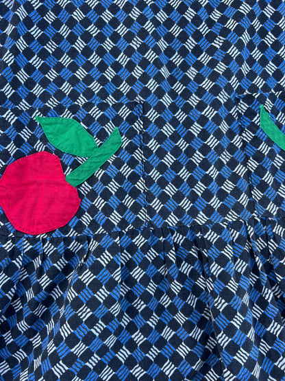 1940s fruity appliqué dress