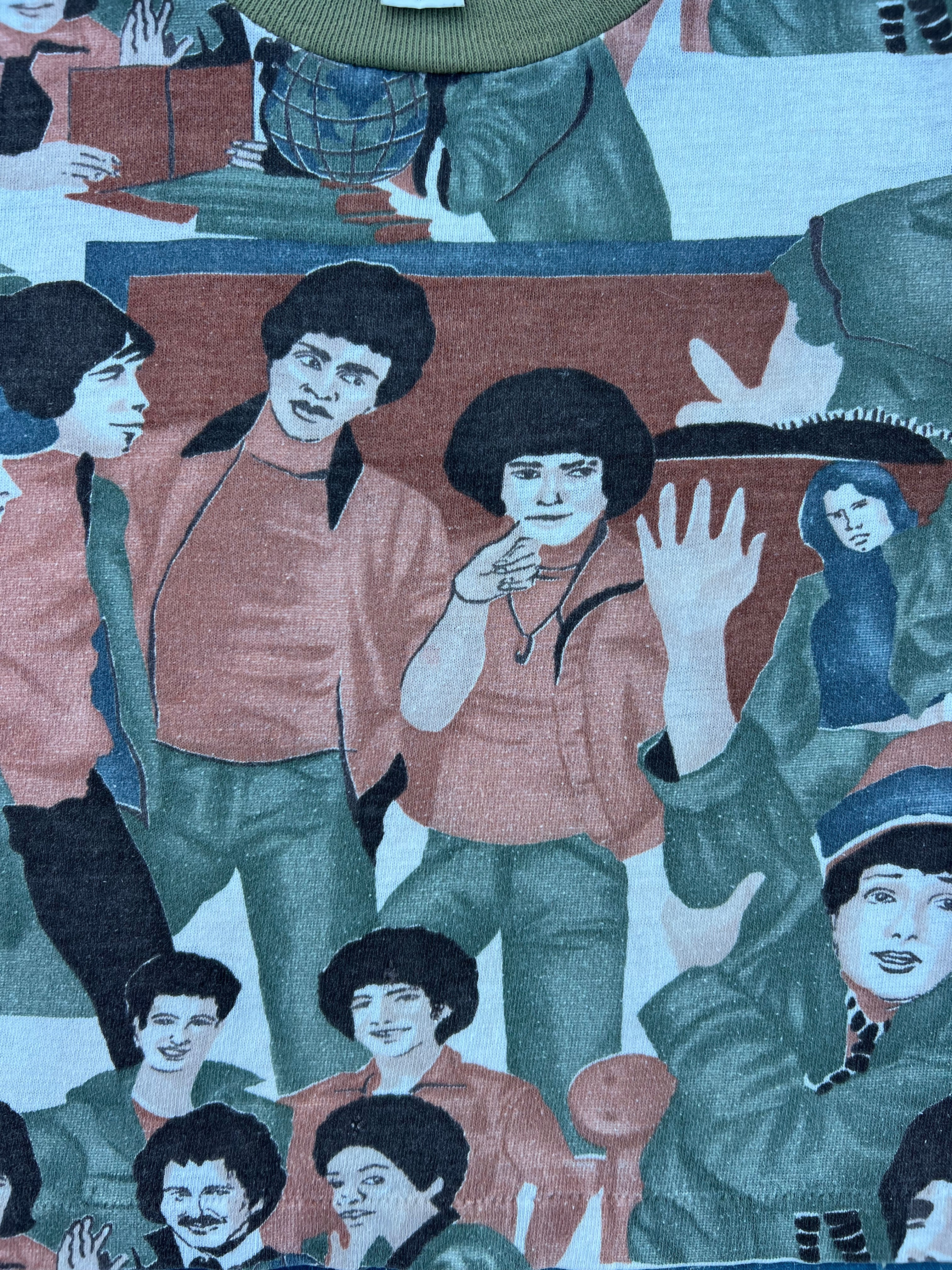 1970s welcome back, kotter tee, all over print