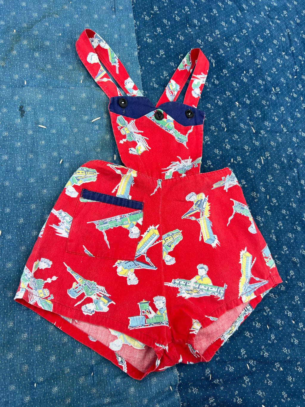 1950s train romper