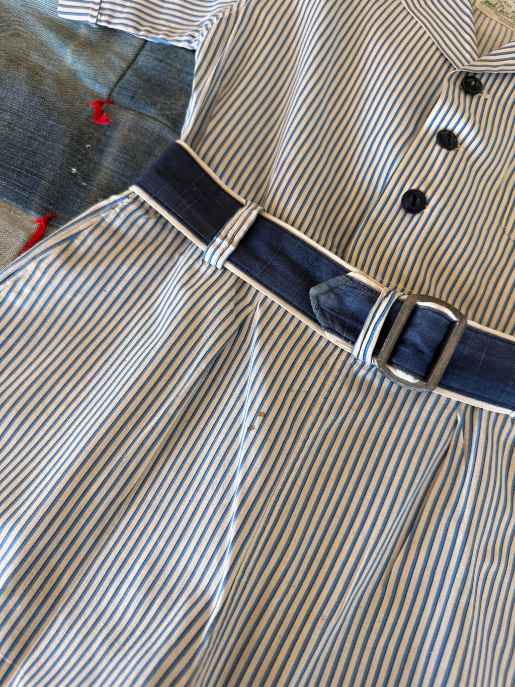 1920s striped playsuit