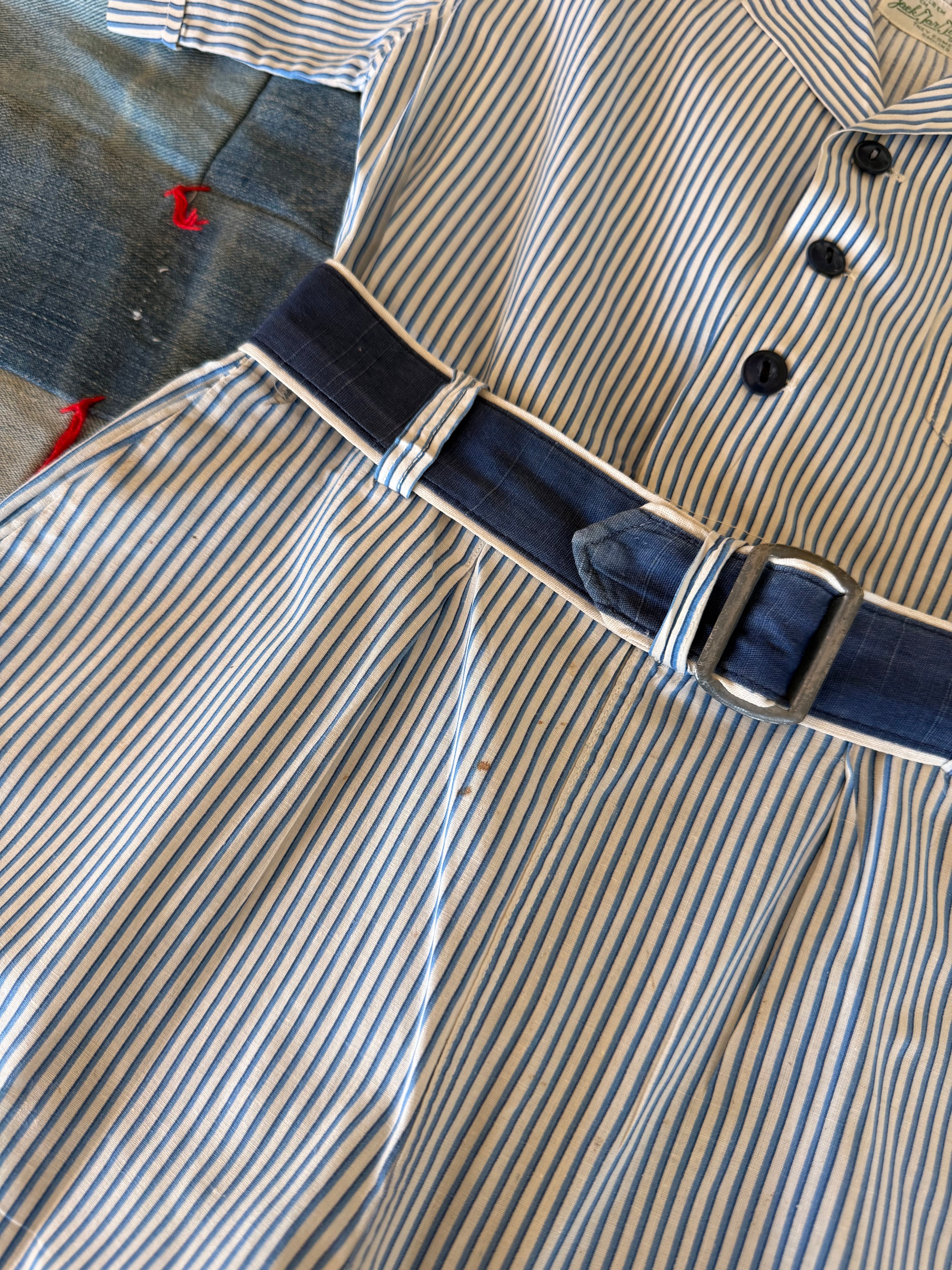 1920s striped playsuit