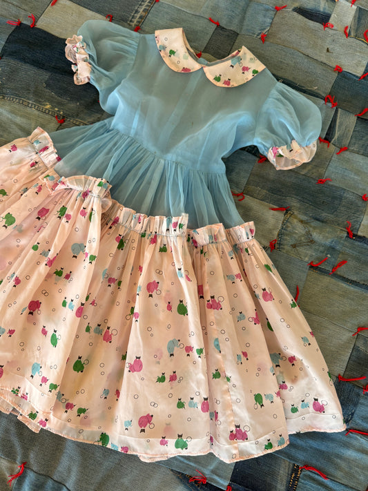 1940s circus elephant party dress