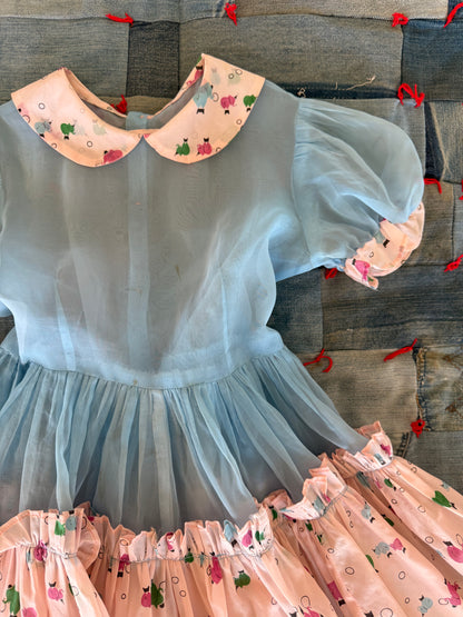 1940s circus elephant party dress