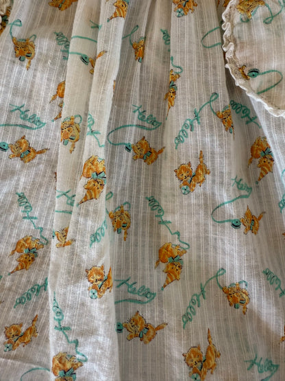 1940s kitty hello dress