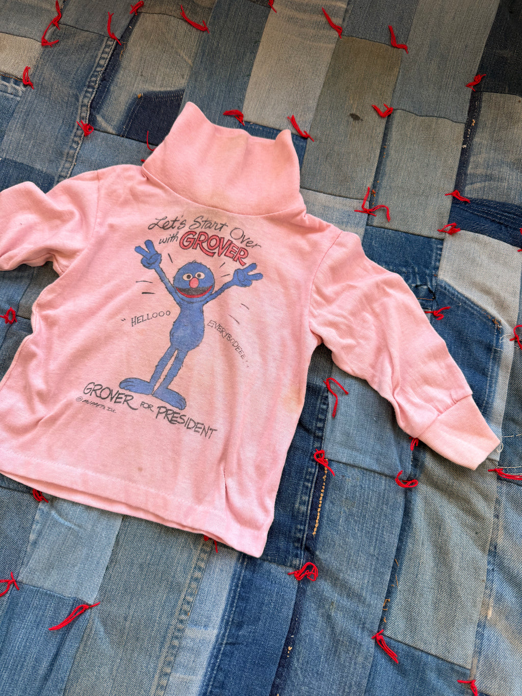 1970s grover for president turtleneck
