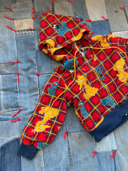 1970s big bird & grover corduroy jacket
