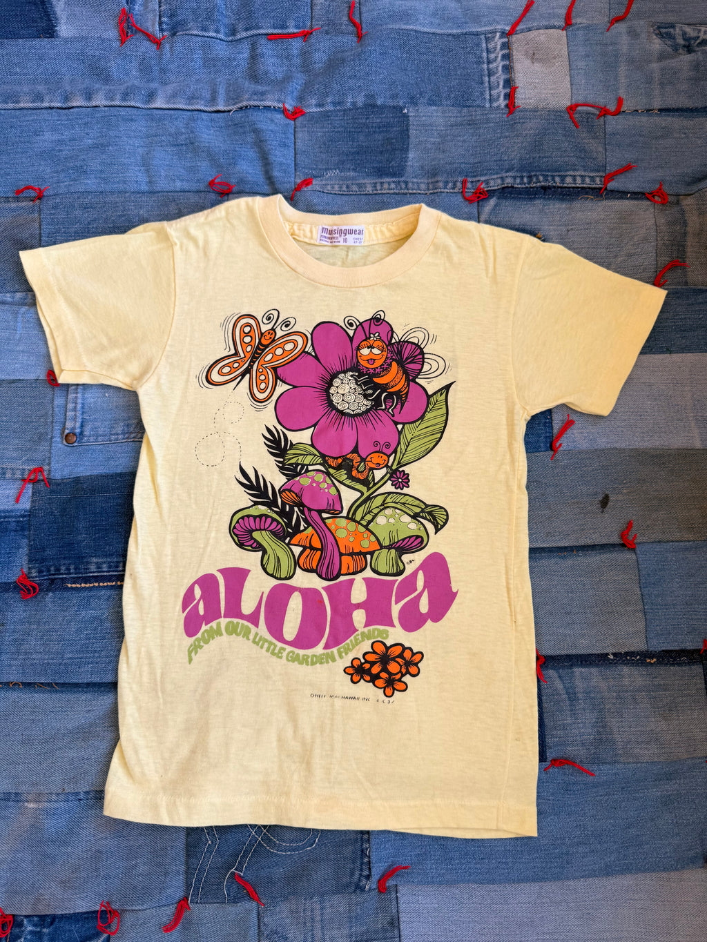 1970s lemon hawaiian souvenir tee